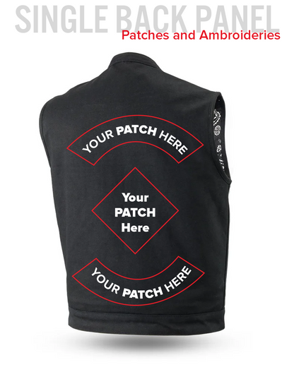 Highland V2 Men's Motorcycle Canvas Vest Men's Canvas Vests Vests
