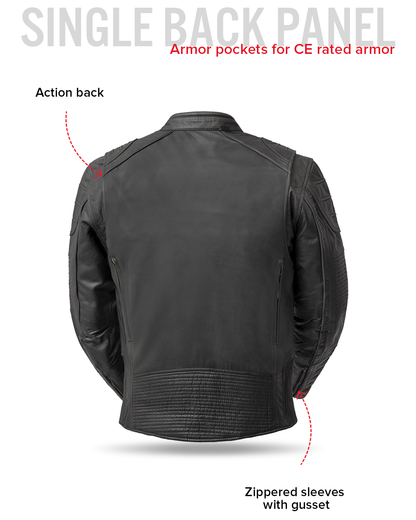 Raptor Men's Motorcycle Leather Jacket Men's Leather Jacket Jackets