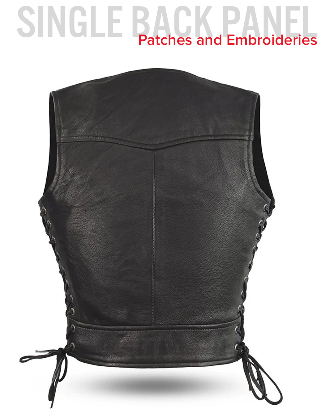 Raven Women's Motorcycle Leather Vest Women's Leather Vest Vests