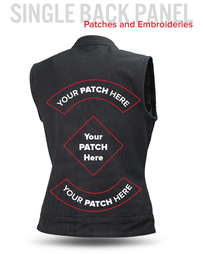 Ludlow Women's Motorcycle Canvas Vest Women's Canvas Vest Vests