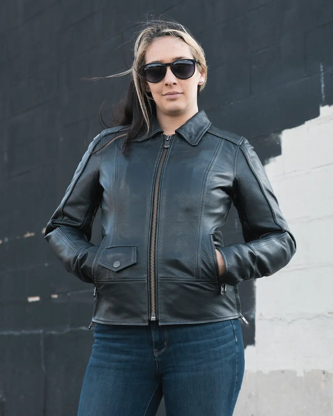 Free Spirit - Women's Motorcycle Leather Jacket Women's Leather Jacket Jackets