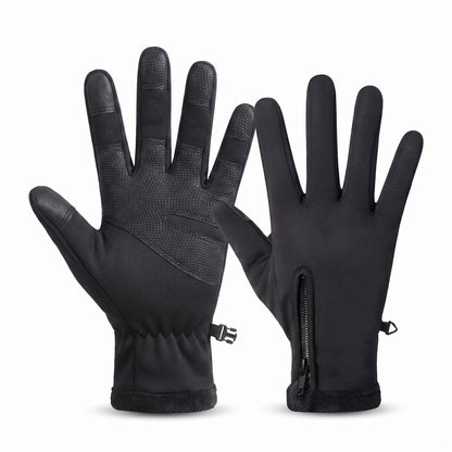 Motorcycle Gloves - Winter Thermal Fleece Lined Winter Cold-proof Full