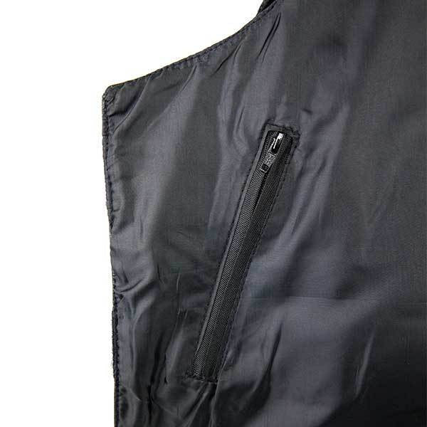 Vance Men's Bulletproof Style Biker Leather Motorcycle Vest