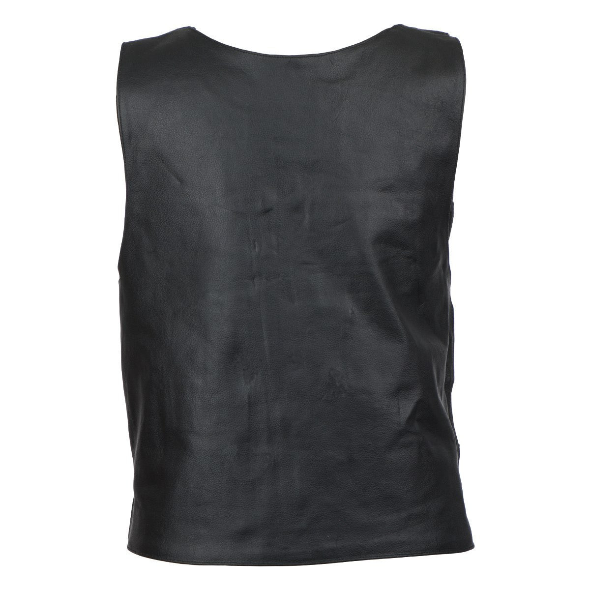 Vance Men's Bulletproof Style Biker Leather Motorcycle Vest