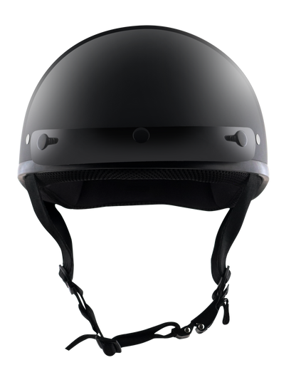 Detour Helmets D.O.T. Gloss Black Half Helmet for Motorcycle Riders with Visor