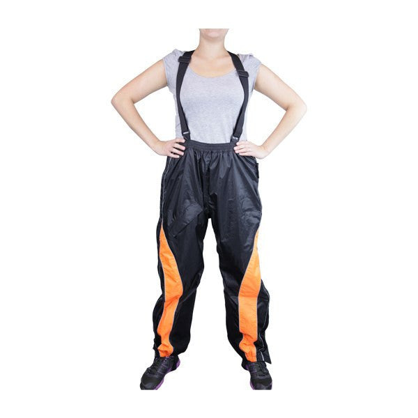 Thunder Under RS5021 Women's Hi Visibility Orange and Yellow Motorcycle Rain Gear