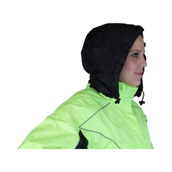 Thunder Under RS5021 Women's Hi Visibility Orange and Yellow Motorcycle Rain Gear
