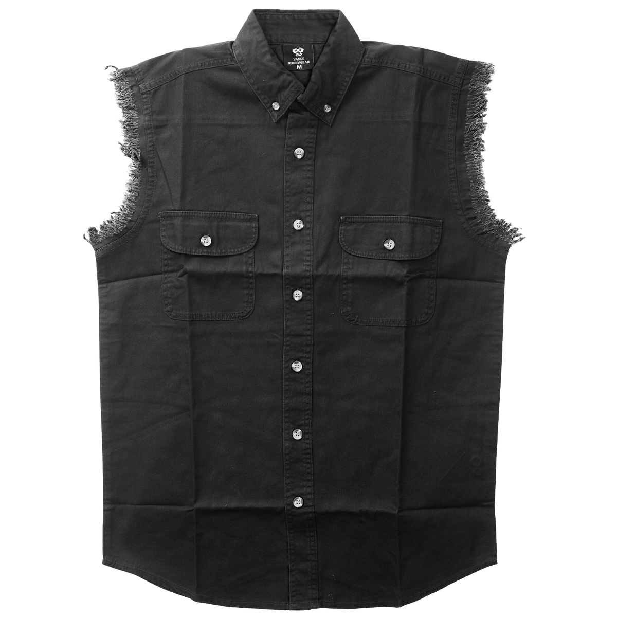 Mens Cutoffs Black Shirt