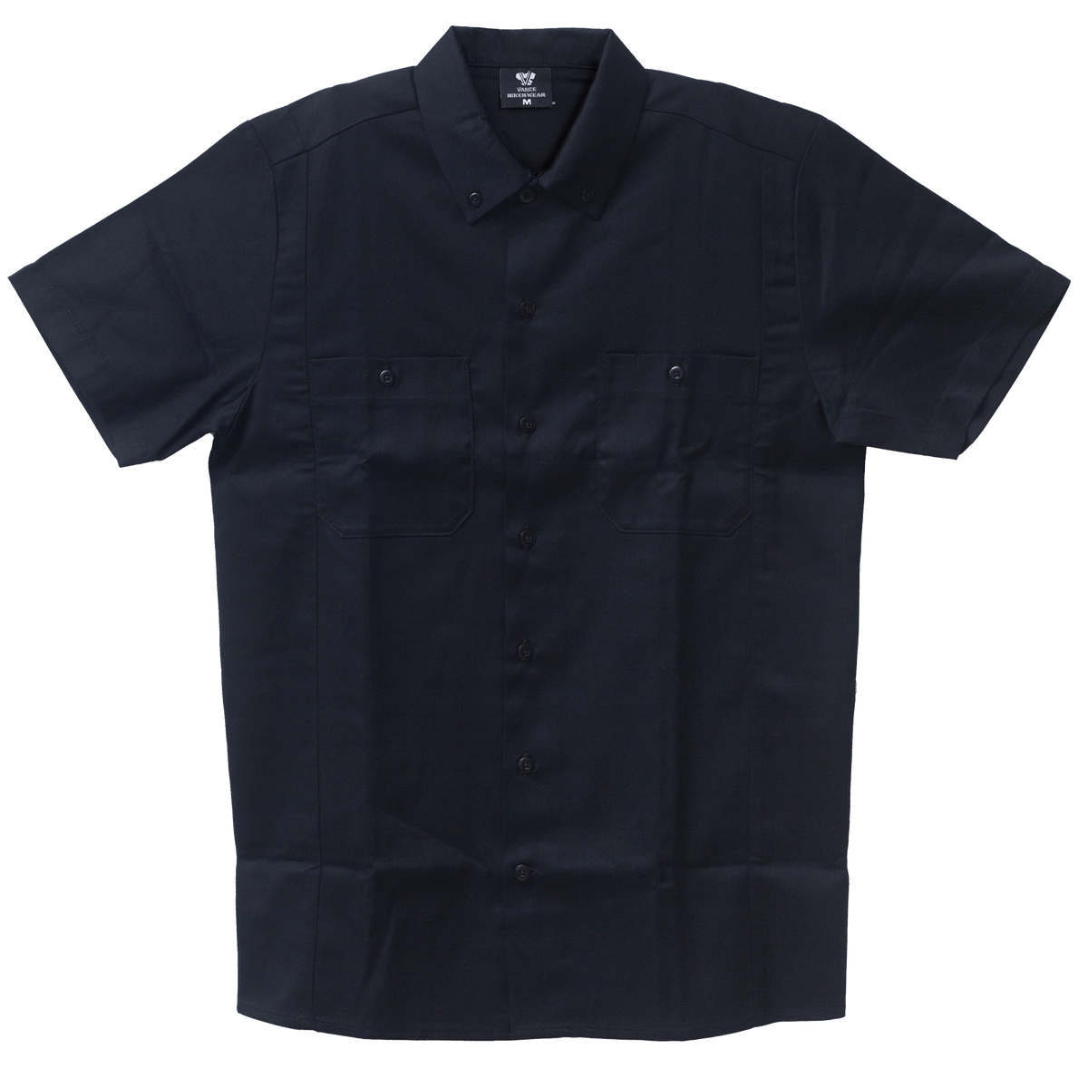 Men's Work Shirts Black with Black sides