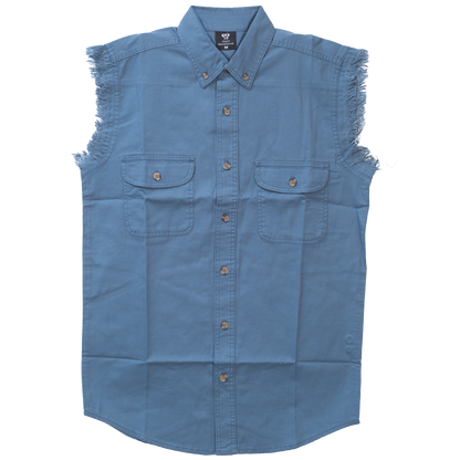Mens Cutoffs Light Blue Shirt