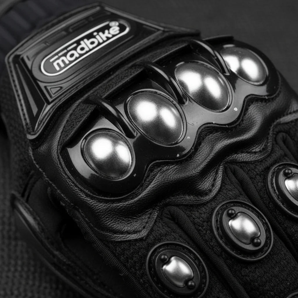 madbike Glove Motorcycle Racing Motorbike Gloves Alloy Steel Protection (L madbike Glove Motorcycle Racing Motorbike Gloves Alloy Steel Protection (L