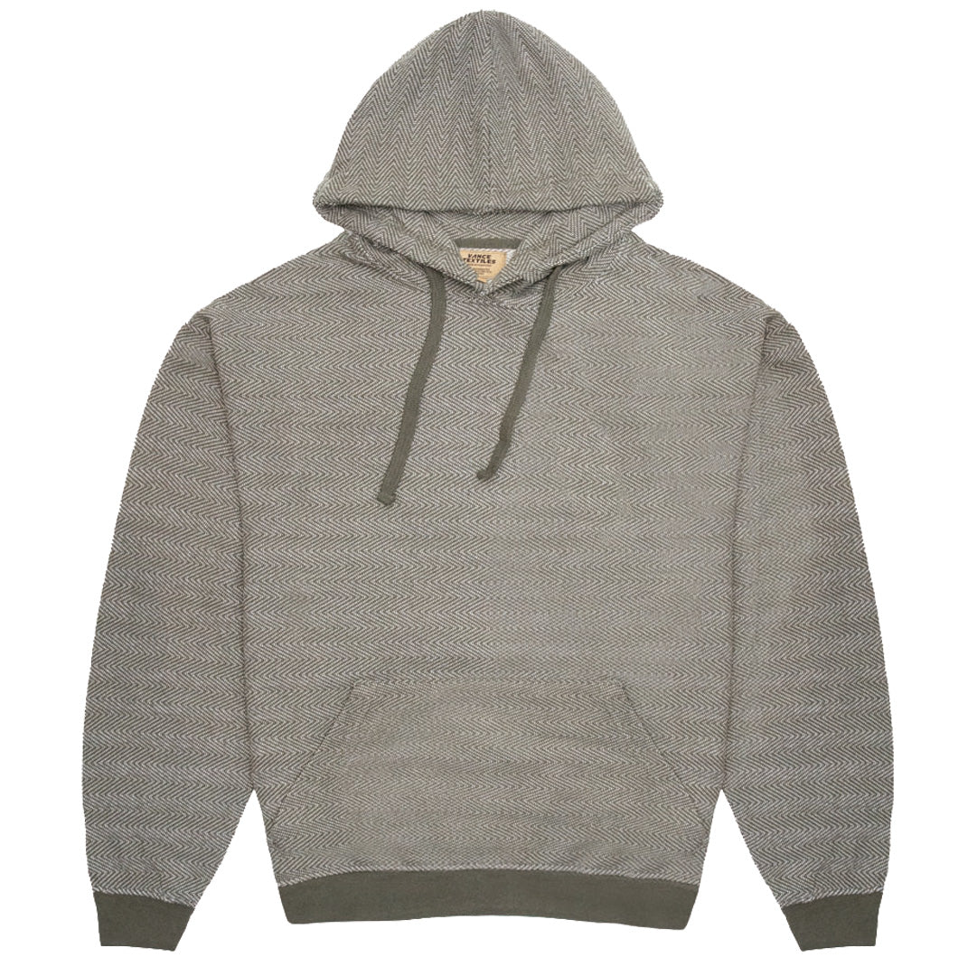Unisex Forest Green Herringbone Pull Over