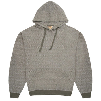 Unisex Forest Green Herringbone Pull Over