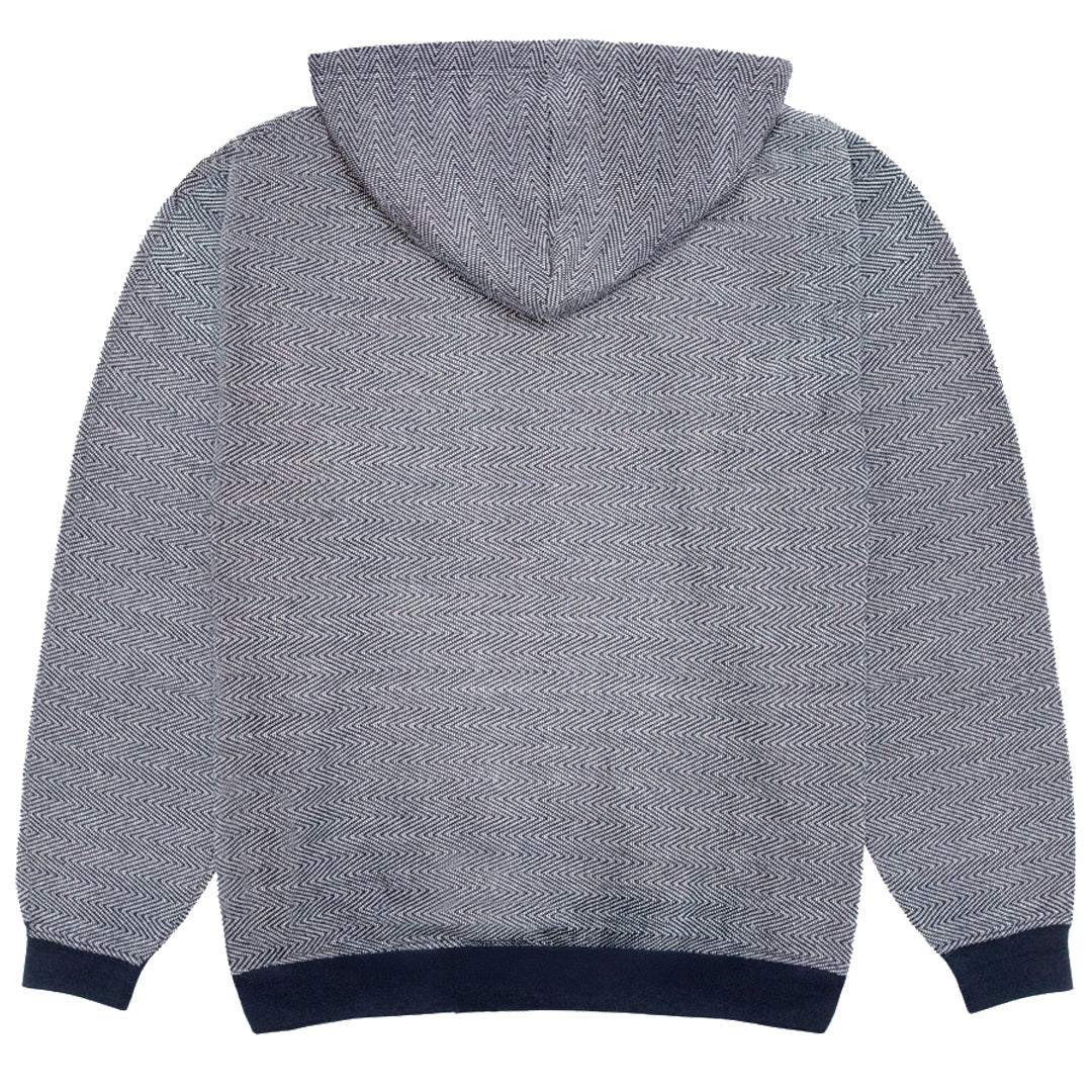 Unisex Heather Navy Herringbone Pull Over