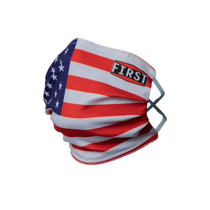 2-Ply Red White & Blue Reusable Non-Medical Breathable & Elastic Ear Bands Face Masks (5-Pcs Pack) Face Mask Accessories
