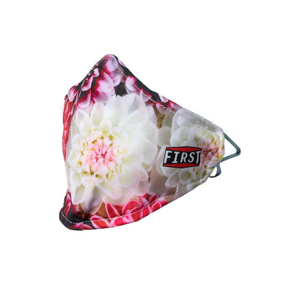 2-Ply Red/White Floral Reusable Non-Medical Breathable & Elastic Ear Bands Face Masks (5-Pcs Pack) Face Mask Accessories