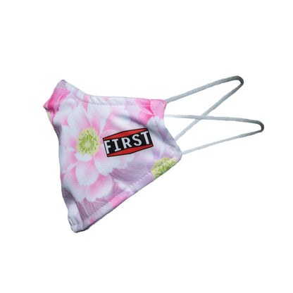 2-Ply White/Pink Floral Reusable Non-Medical Breathable & Elastic Ear Bands Face Masks (5-Pcs Pack) Face Mask Accessories