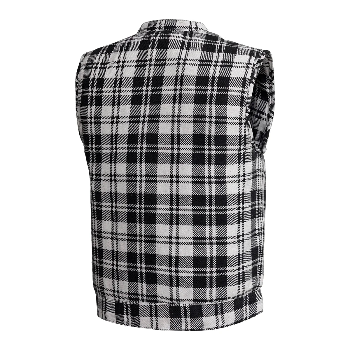 Sharp Shooter Moto Men's Canvas Vest - Recycled Men's Canvas Vests Vests