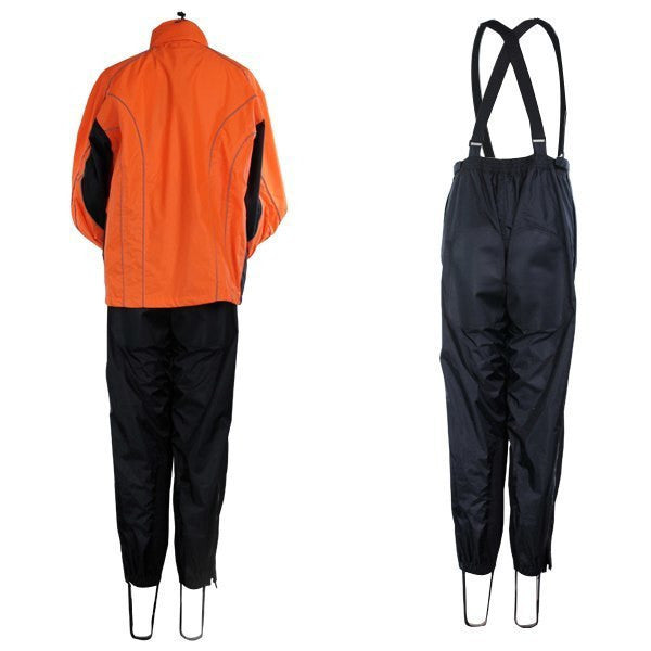 Thunder Under RS5020 Men's Hi Visibility Orange and Yellow Motorcycle Rain Gear