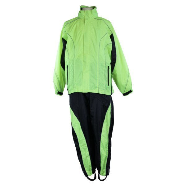 Thunder Under RS5020 Men's Hi Visibility Orange and Yellow Motorcycle Rain Gear
