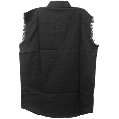 Mens Cutoffs Black Shirt