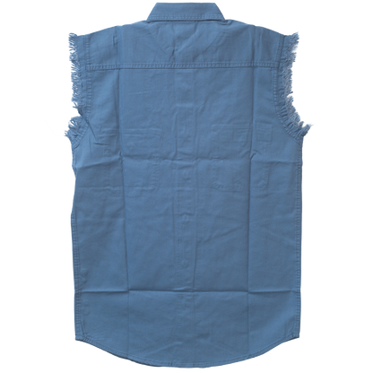 Mens Cutoffs Light Blue Shirt
