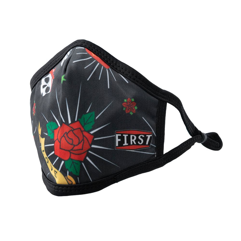 3-Ply Black/Red Print Reusable Non-Medical Breathable & adjustable Ear Loops Face Masks (5-Pcs Pack) Face Mask Accessories