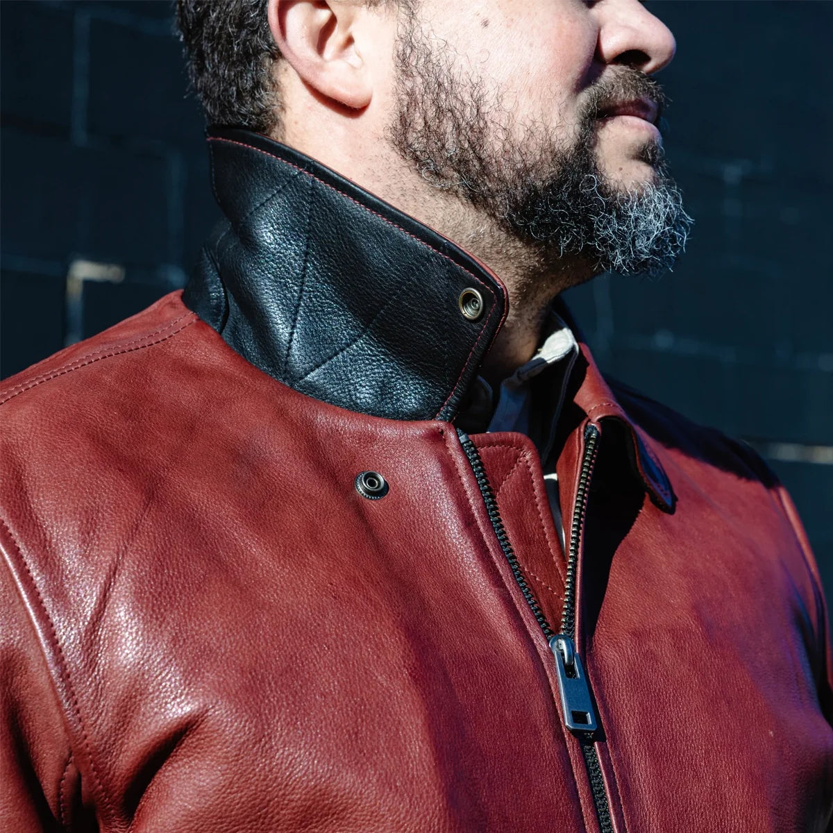 Moto Bomber - Men's Leather Jacket Men's Leather Jacket Jackets