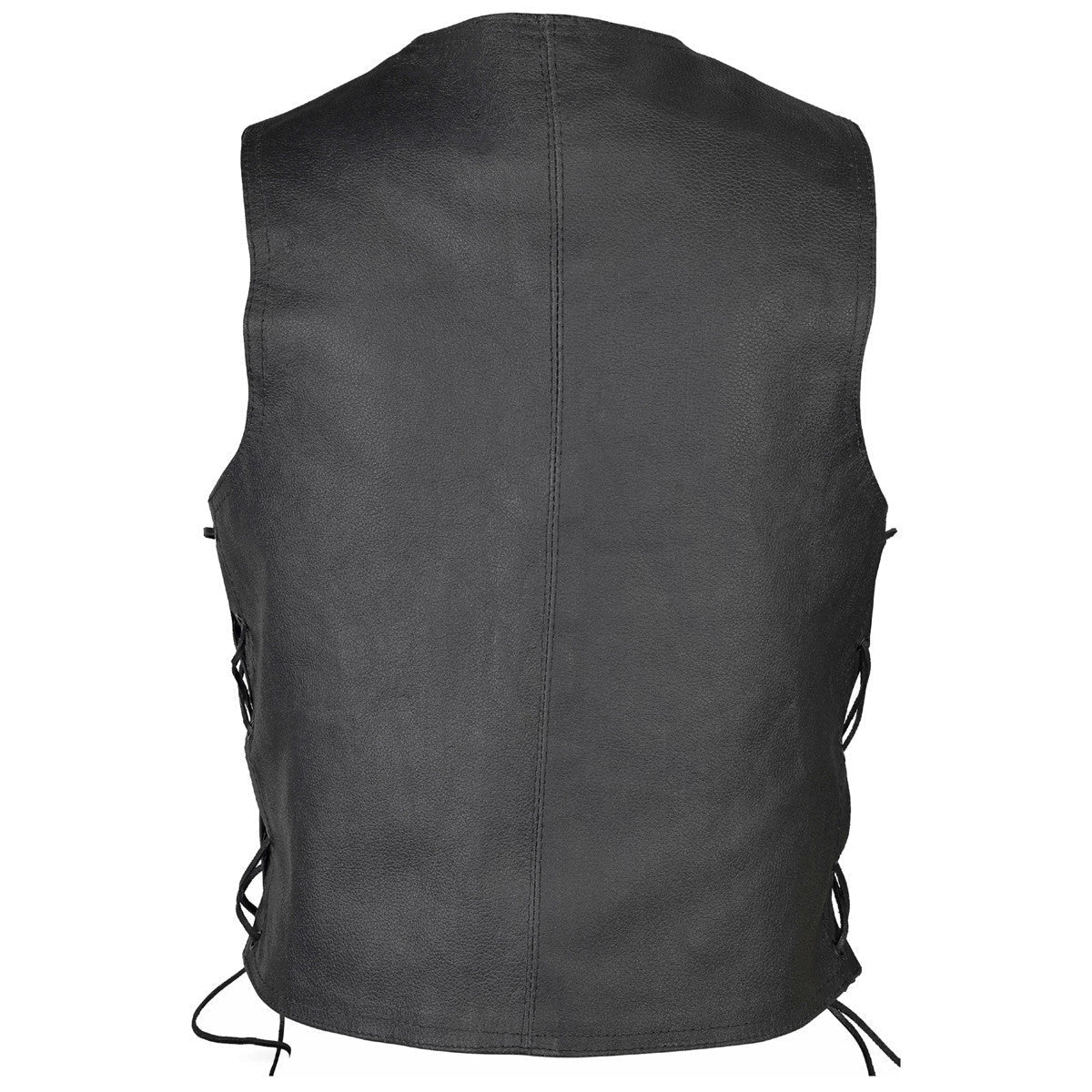 Vance Kids Boys Girls Childrens Lace Side Biker Motorcycle Style Leather Vest