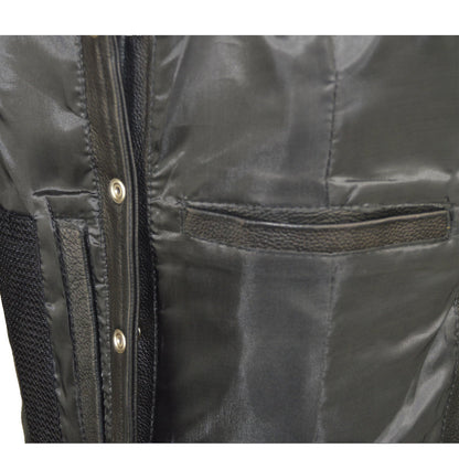 Vance Leathers Womens Black Lady Biker Leather Motorcycle Vest