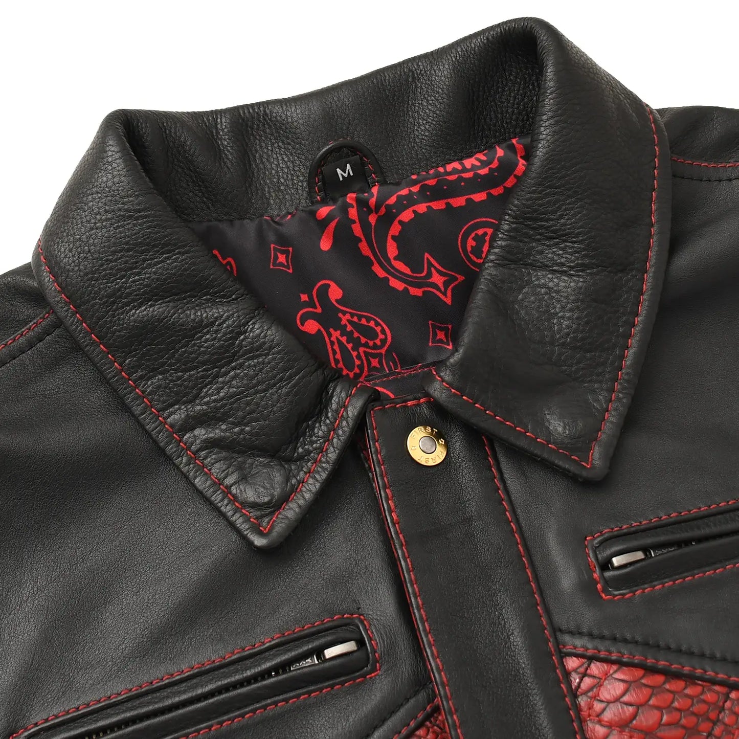 Kingsnake Men’s Motorcycle Leather Vest Men's Leather Vest Vests