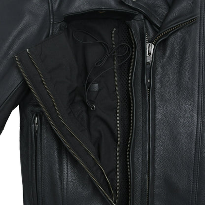 Mastermind Men's Motorcycle Leather Jacket Men's Leather Jacket Jackets