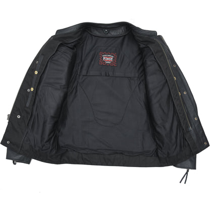 Raider Men's Motorcycle Leather Jacket Men's Leather Jacket Jackets