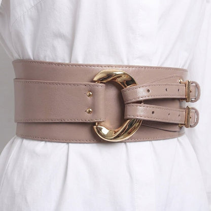 Genuine Leather Corset Belt — detail view