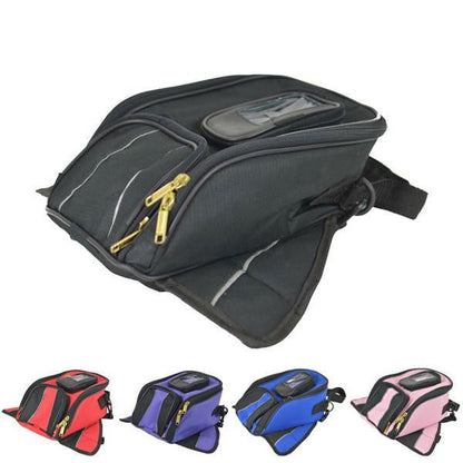 Vance Leather Magnetic Tank Bag with Reflective Piping