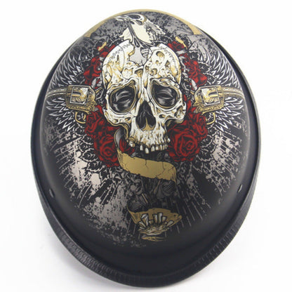 D.O.T Certified German Style Beanie Half Helmet