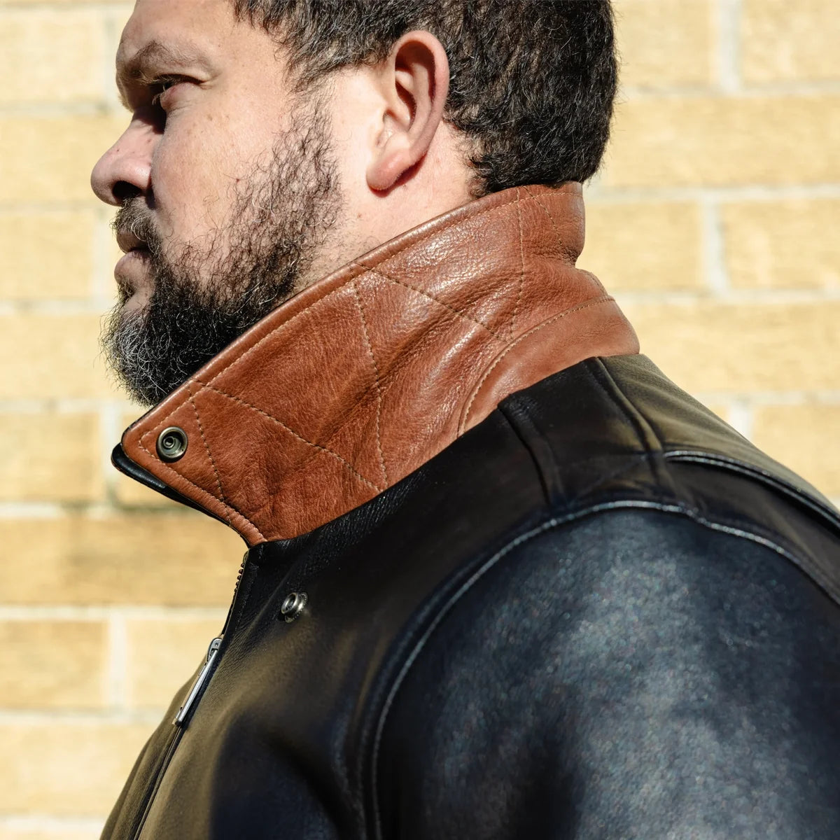 Moto Bomber - Men's Leather Jacket Men's Leather Jacket Jackets