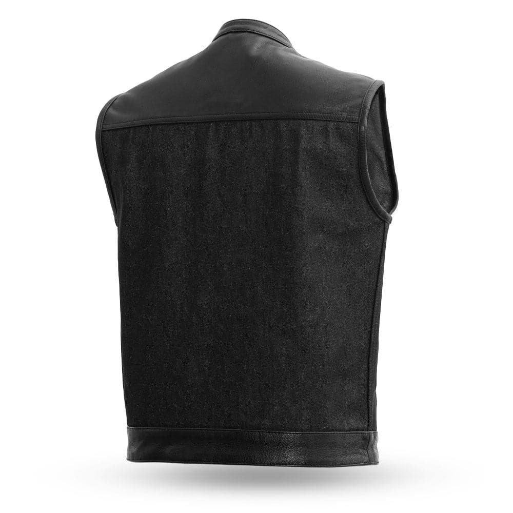49/51 Men's Denim Motorcycle Vest Men's Denim Vest Vests
