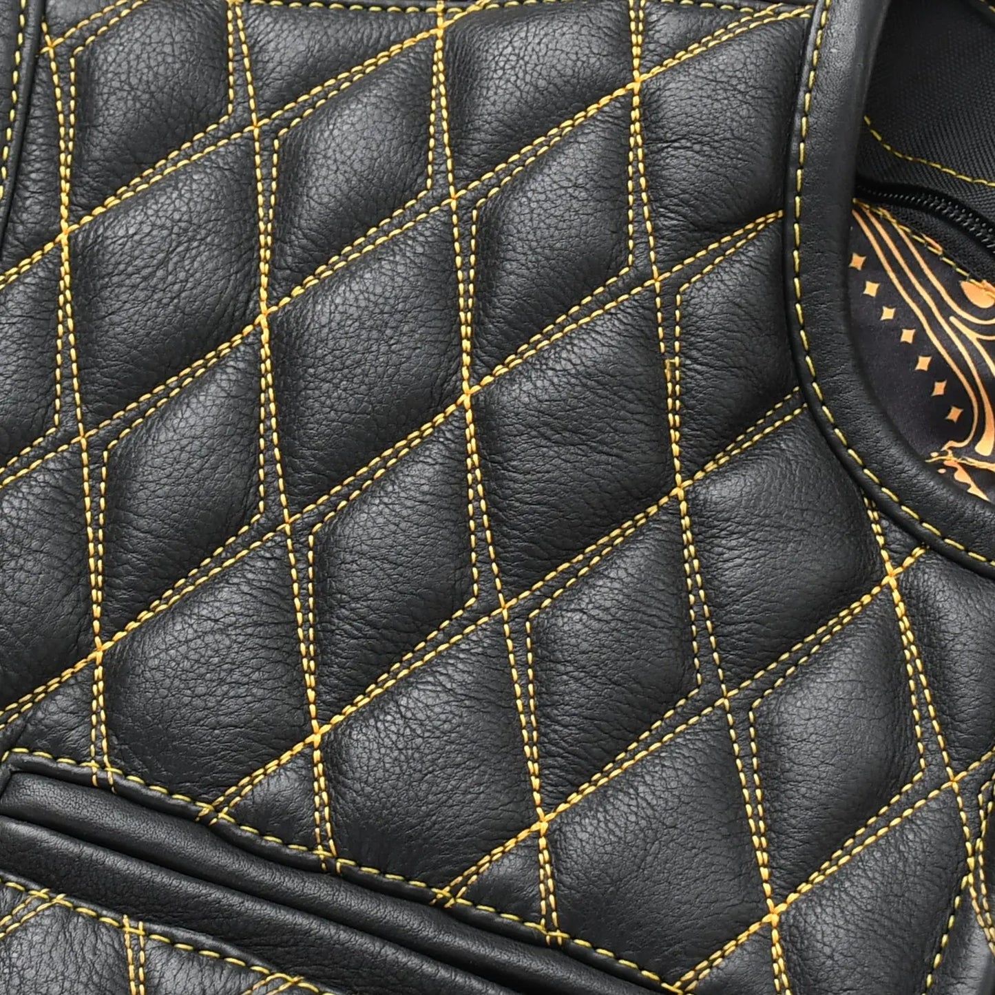 Tactical Emerald Men’s Motorcycle Leather Vest Men's Leather Vest Vests