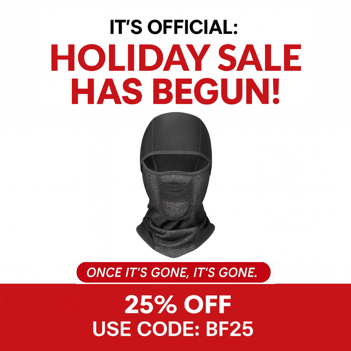 Alr™ Full Face Mask Cover Balaclava Waterproof & Windproof