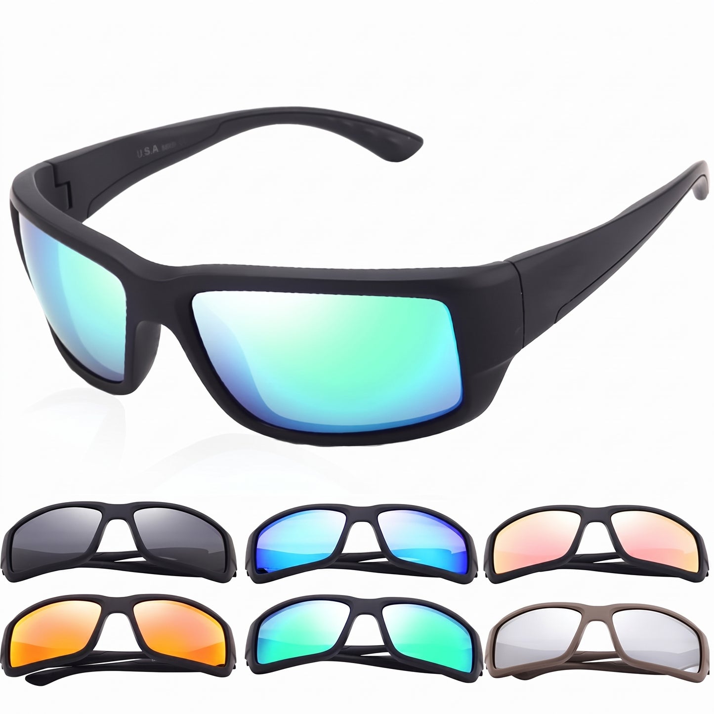 Motorcycle Accessory - Classic Square Polarized Sunglasses Fantail Bra