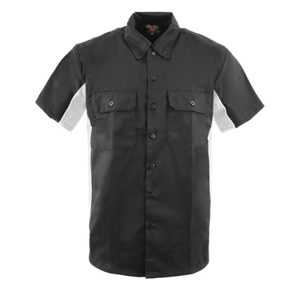Vance Men's Button Front Garage Mechanics Shirt