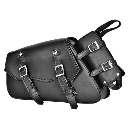 Vance Black Right Side Motorcycle Swing Arm Bag for Harley Honda Yamaha Kawasaki Indian Motorcycles
