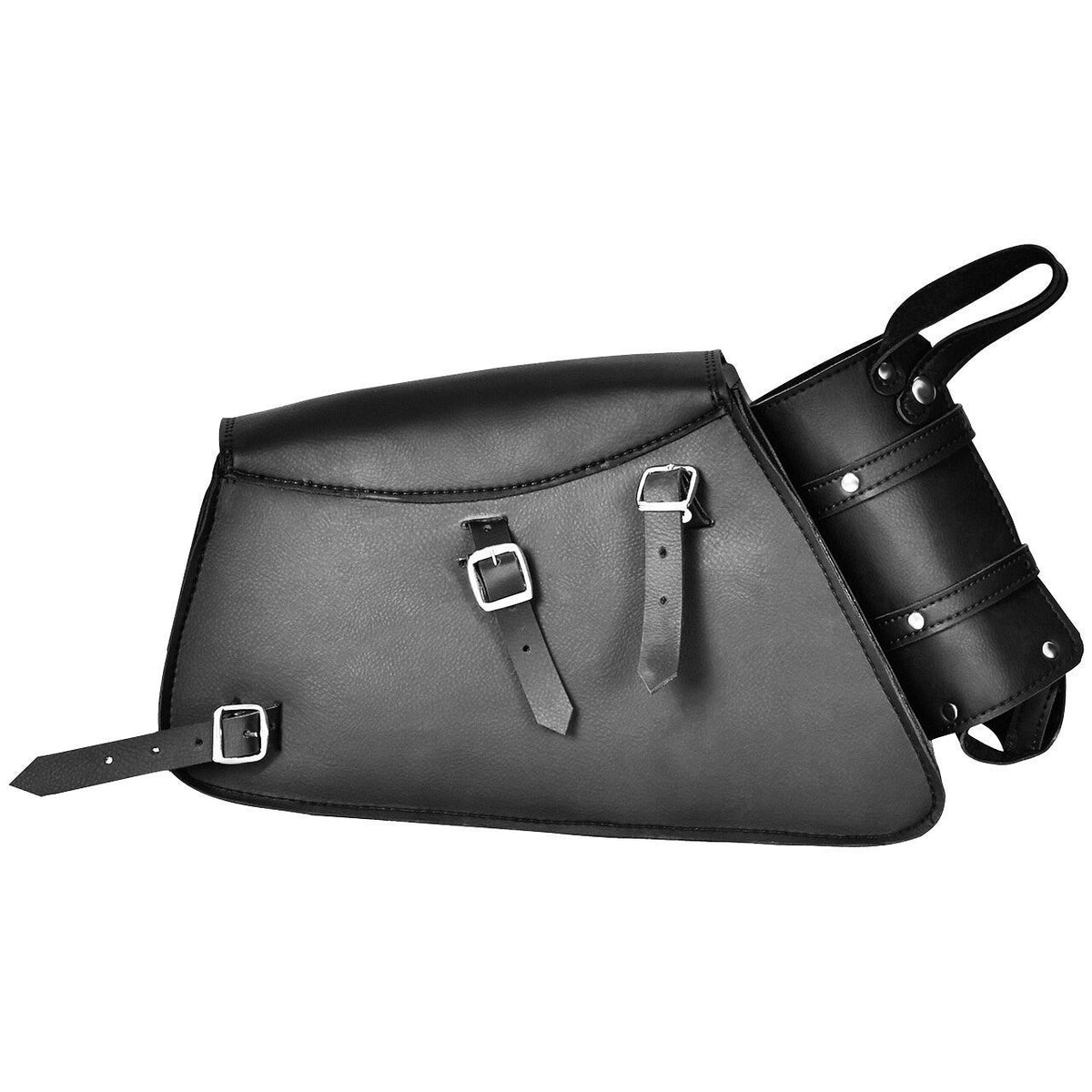 Vance Black Left Side Motorcycle Swing Arm Bag for Harley Honda Yamaha Kawasaki Indian Motorcycles