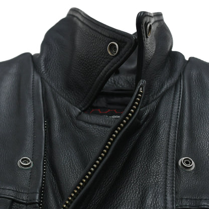 Mastermind Men's Motorcycle Leather Jacket Men's Leather Jacket Jackets