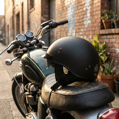 ALR™ DOT-Certified Vintage Half Helmet