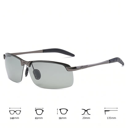 Motorcycle Accessory - Men Photochromic Polarized Sunglasses Driving F