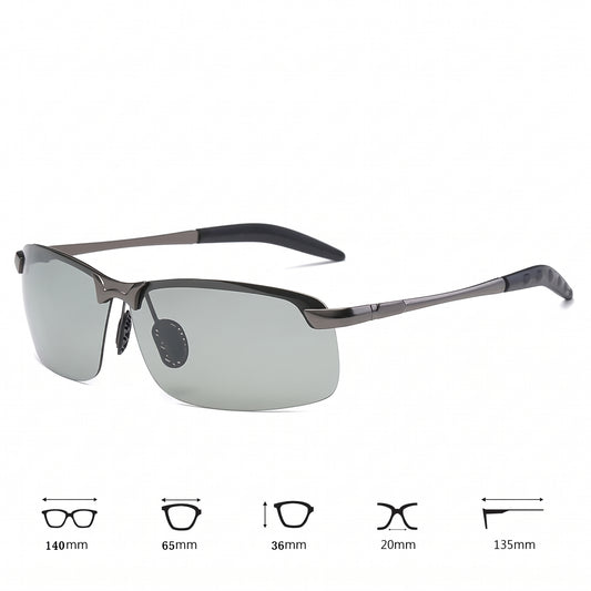 Motorcycle Accessory - Men Photochromic Polarized Sunglasses Driving F