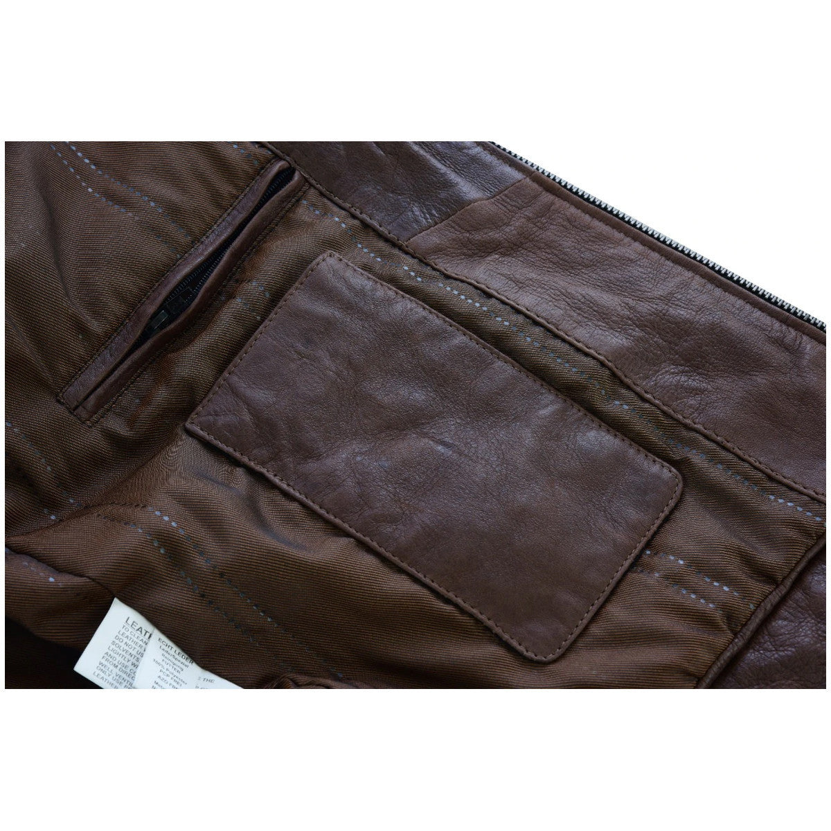Mens Cafe Racer Waxed Lambskin Chocolate Brown Motorcycle Leather Jacket