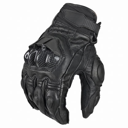 Motorcycle Gloves - Mens Women 4 Season Driving Supertech Black White